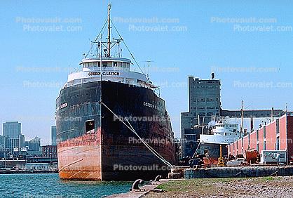 Gordon C. Leitch, Ore Ship, Docks, Waterfront, Dock, Harbor, IMO: 6815237, head-on