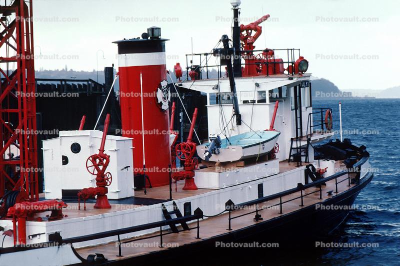 Fireboat ALKI, Seattle Harbor, Dock, Harbor