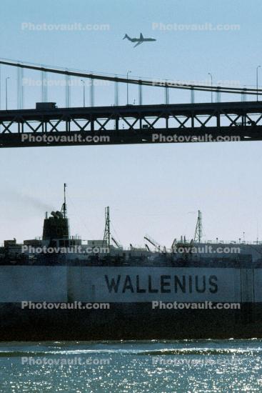 San Francisco Oakland Bay Bridge, Wallenius Lines, RoRo, Ro-Ro, Tosca, Vehicle Carrier, IMO: 7708833