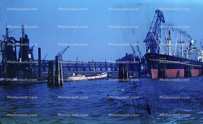 Harbor, Hamburg, 1950s