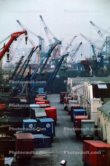 Gantry Crane, Dock, Harbor, Pusan, South Korea