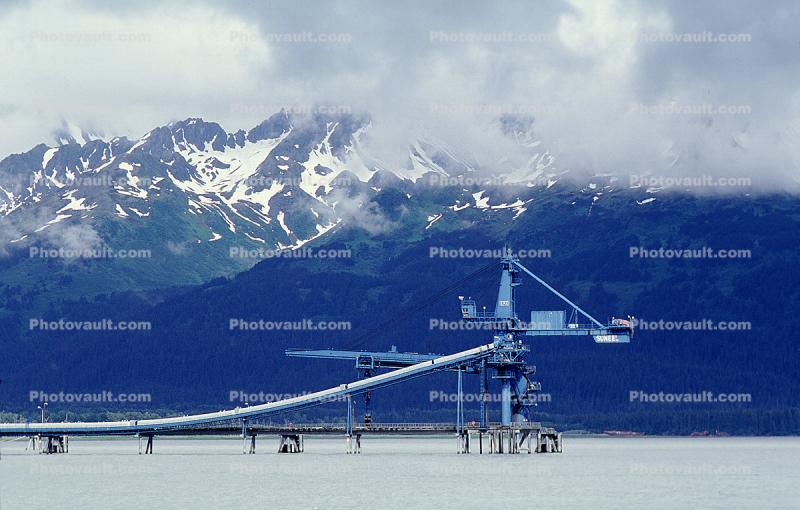 Alaska Pipeline Terminus, Loading Dock, Valdez Marine Oil Terminal, Crane, Dock, Harbor