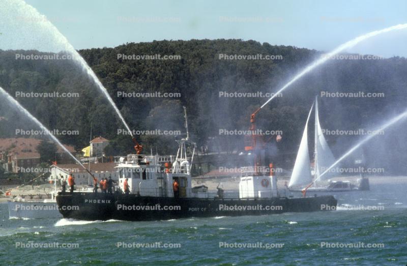 Fireboat Spraying Water, fireboat, SFFD