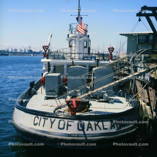 fireboat, City of Oakland, Dock, Harbor