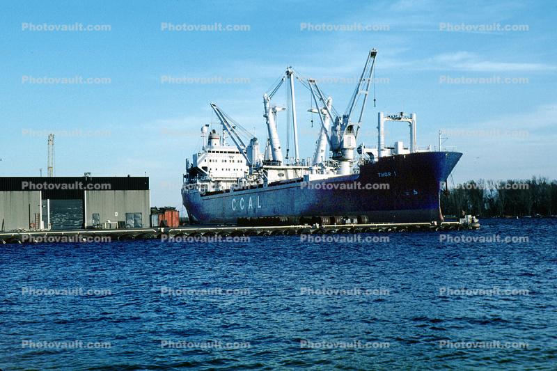 CCAL, Thor 1, Dock, Harbor, CHRISTENSEN CANADIAN AFRICAN LINES (C.C.A.L.), IMO: 7619123
