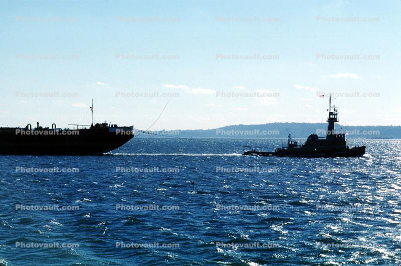 barge, ocean going tugboat