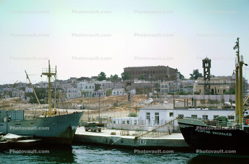 Dock, Harbor, town, waterfront, September 1969