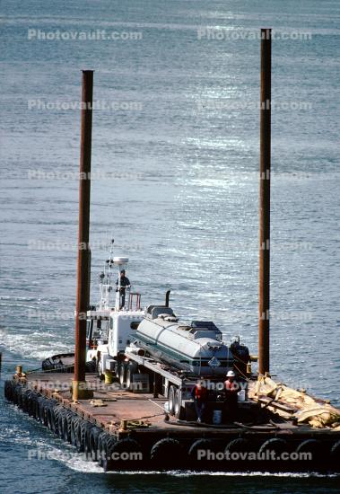 Alameda, Pusher Tugboat, Raft, Oil Tanker Truck