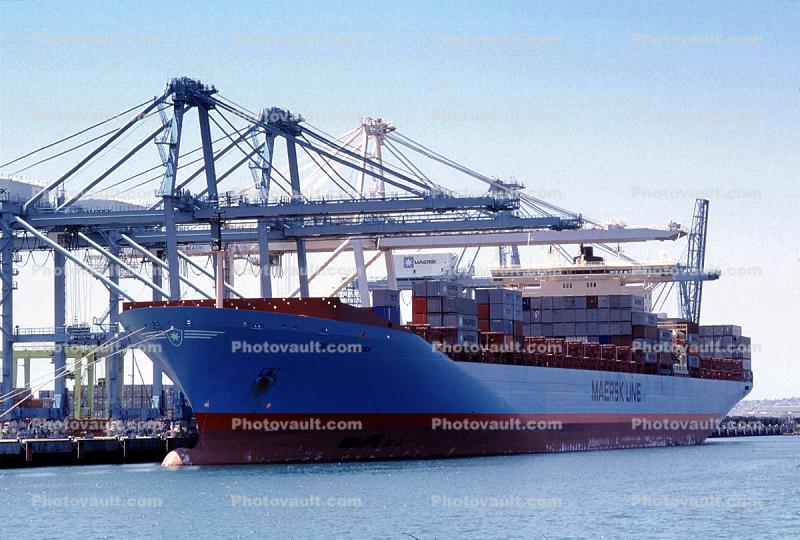 Clifford Maersk, Harbor, Dock, Gantry Crane