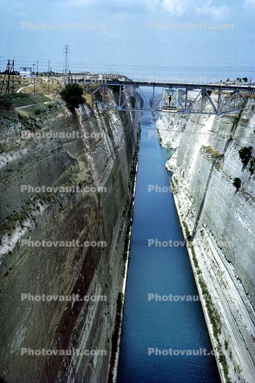 Bridge, Corinth Canal, Greece, June 1972
