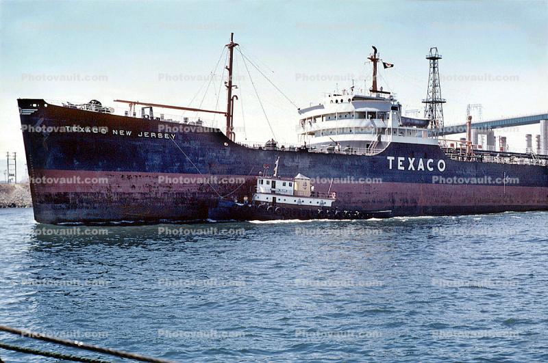 Texaco New Jersey, IMO: 5357252, Oil Tanker Ship, WT tugboat, 1968, 1960s