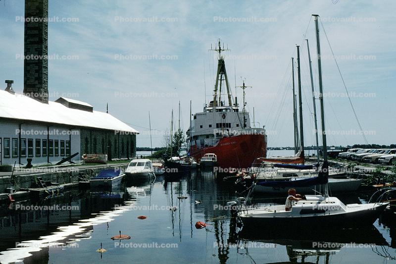 Alexander Henry, IMO: 5010062, Buoy/LH tender, Kingston, Dock, Harbor, 1989, redship, redboat, 1980s