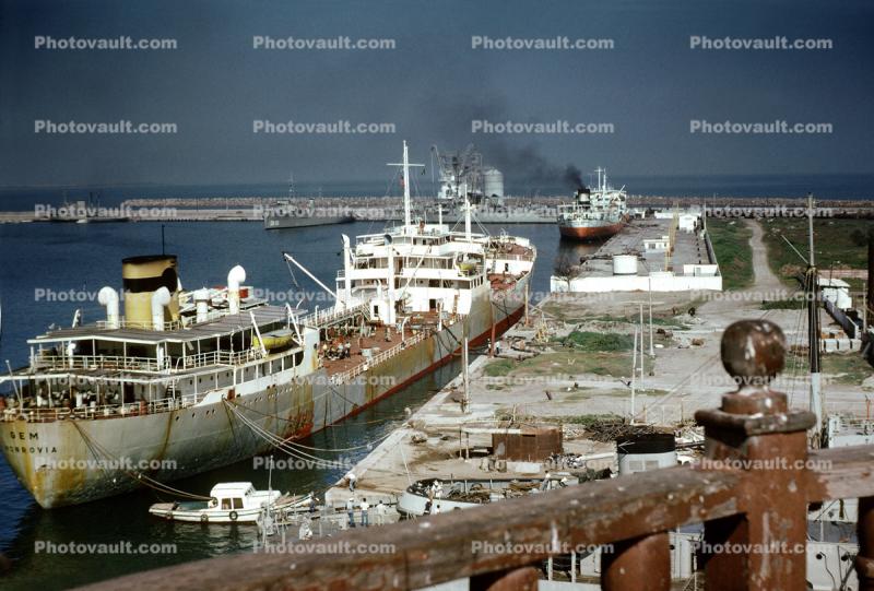 Gem - Oil Products Tanker, Mexico, Dock, Rusty Ship, Harbor