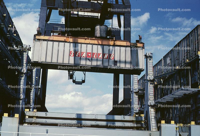 Sea-Land, Rotterdam, Netherlands, Container, Gantry Crane