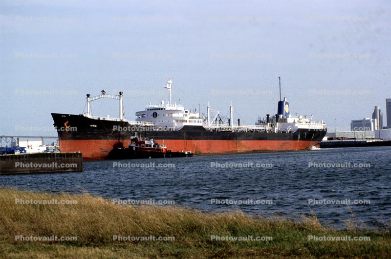 King, Empty Oil Tanker, Tugboat, Corpus Christi