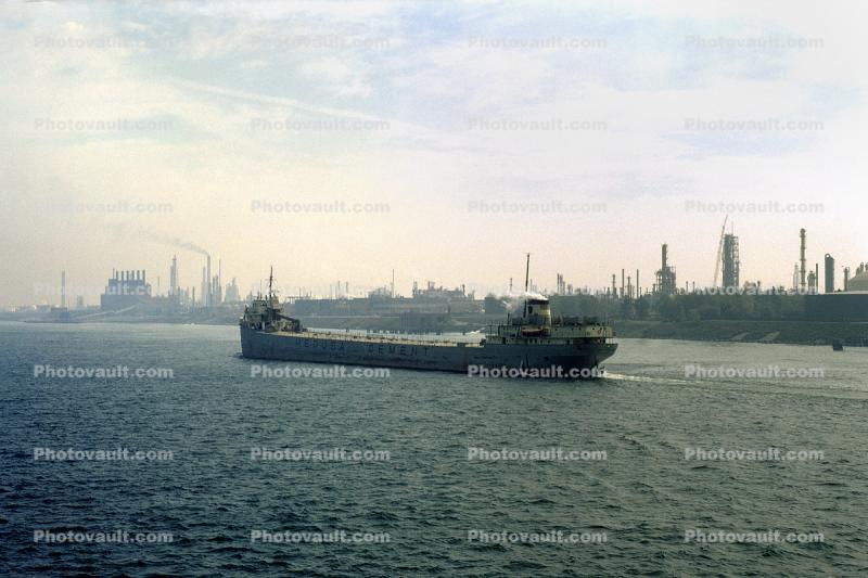 Medusa Cement Great Lakes Ship, Oil Refinery, 1960, 1960s