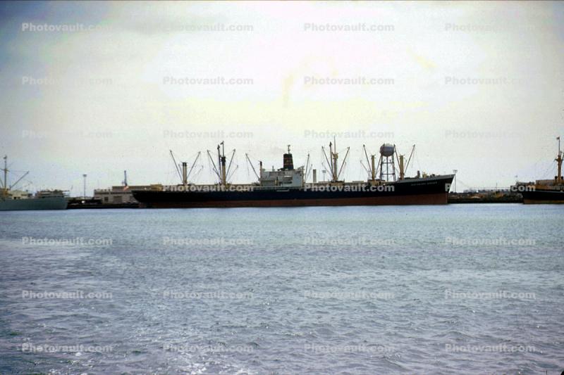 Cargo Ship, Dock, Harbor