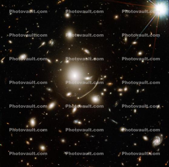 Peering Through the Lens of a Galaxy Cluster