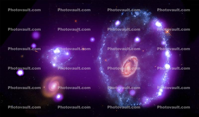 Cartwheel  Galaxy X-Ray and Visual Spectrum