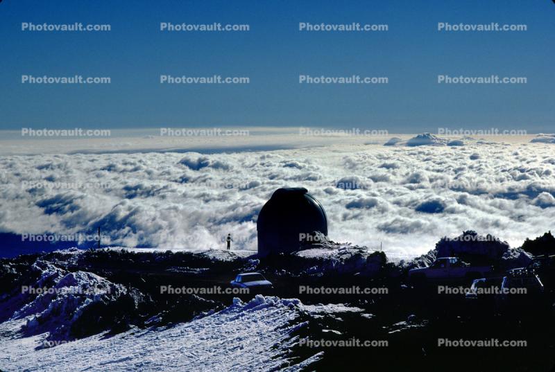 Telescope on top of the Island of Hawaii