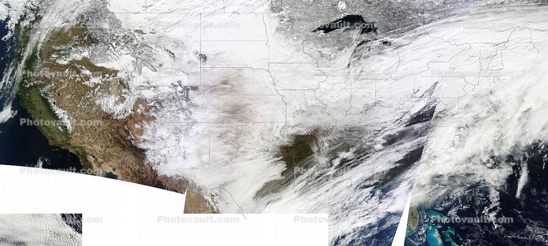 On February 2, 2011, snow covered ground, eastern Arizona to Indiana and Michigan