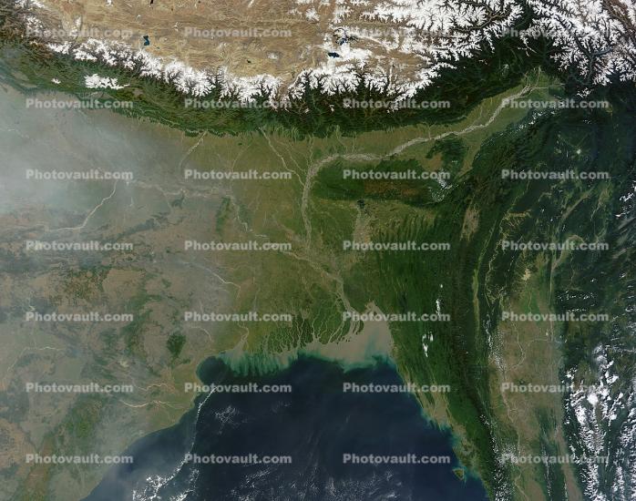 Himalayas, Bangladesh, Ganges River, India, China, Climate Change, Bay of Bengal