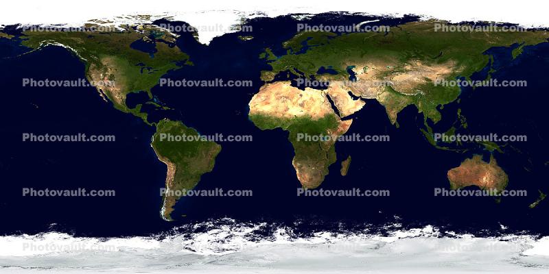 Blue Marble, World Map