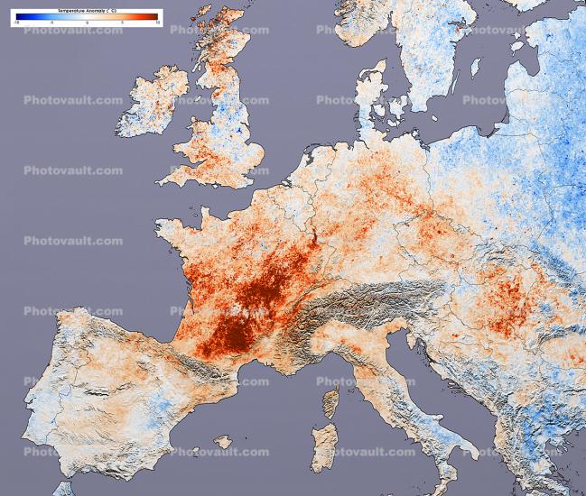 Europe, European Heat Wave, July 2003, Climate Change