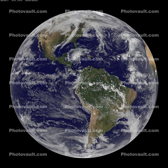 South America, North America, Western Hemisphere, Earth from Space, Hurricane Paloma, November 7, 2008
