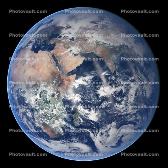 Blue Marble Earth, globe, Africa, clouds, oceans