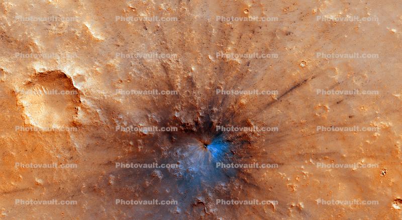 New impact crater sighted on the surface of Mars in April 2019