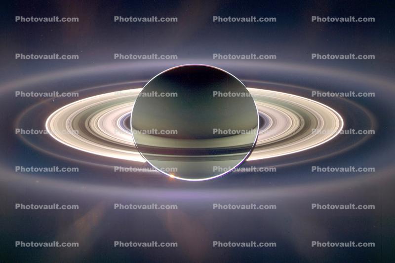 Dark Side of Saturn, looking into our solar system center