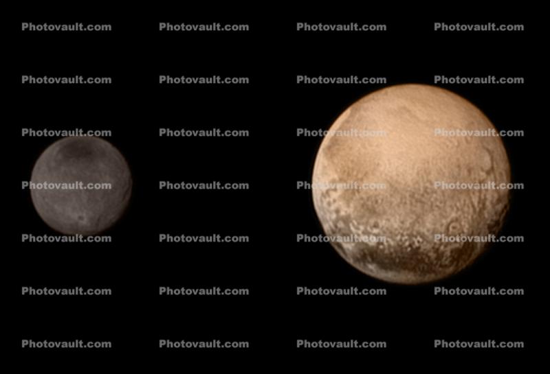 Pluto and Charon, July 13, 2015