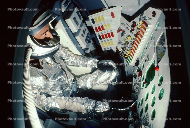 Astronaut, Friendship 7, Mercury Space Capsule, Spacecraft Interior