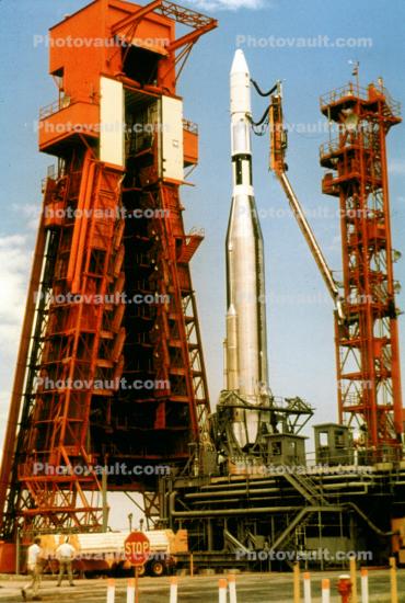 Atlas Agena, Rocket, Launch, Launch Pad, Launching