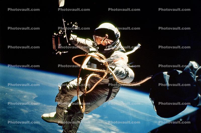 Ed White, Astronaut, Space Walk, Gemini IV spacewalk, extravehicular activity (EVA), Spacesuit