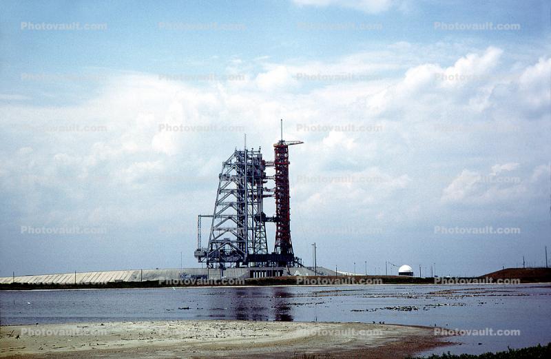 Saturn-I, Rocket, preparing for the Apollo Soyuz docking mission