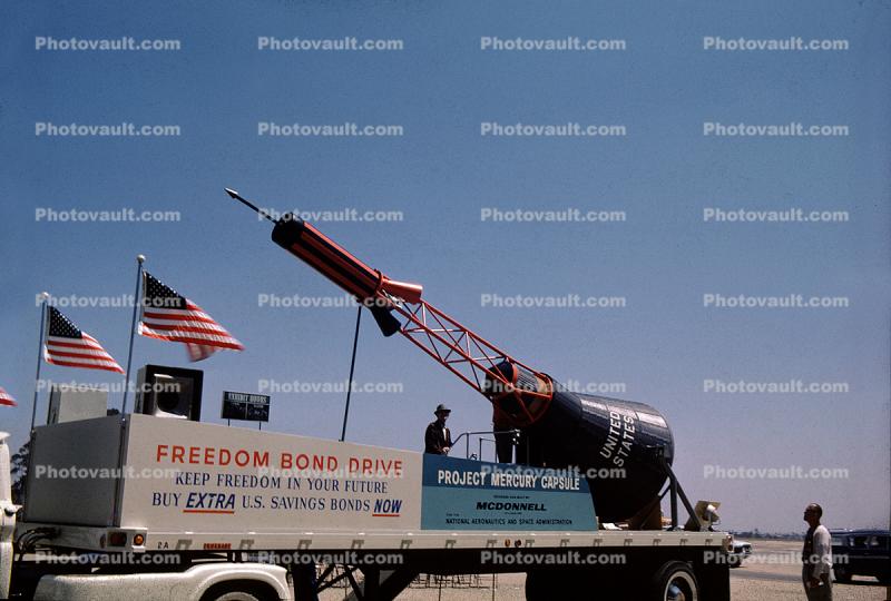 Freedom Bond Drive, US Savings Bonds, Project Mercury Space Capsule, 1960s