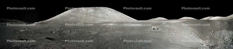 Panorama of the Taurus-Littrow valley on the moon, Apollo 17