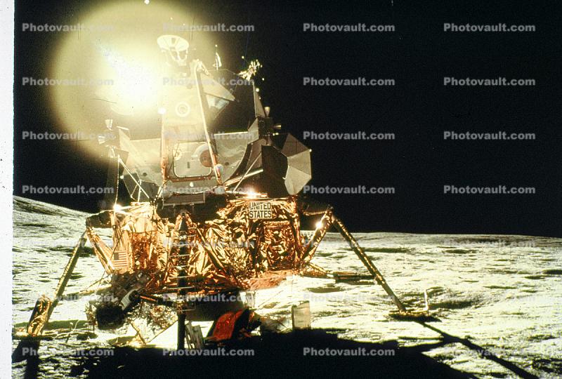 Lunar Module, LM, LEM, on the moon, Lunar Excursion Module, Landing