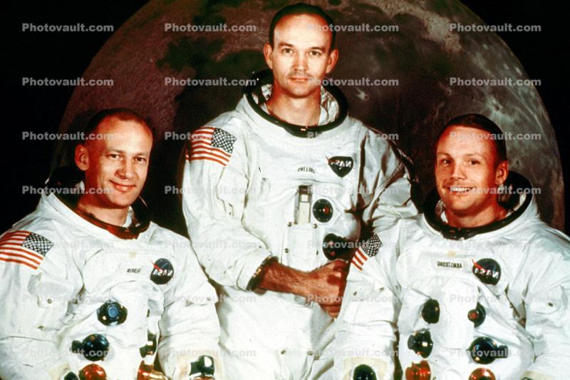 Apollo-11, Neal Armstrong, Buzz Aldrin, Michael Collins, Apollo-11
