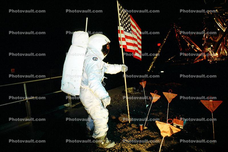 Man on the Moon, Re-enactment