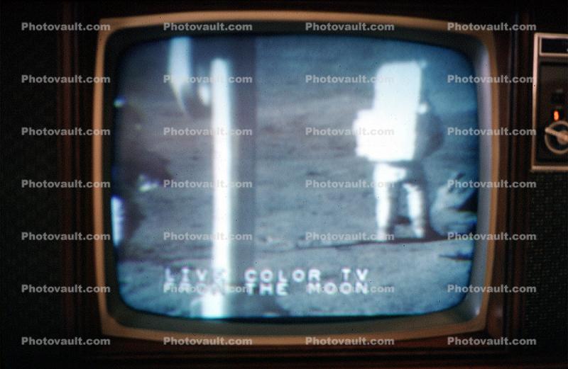 Television Screen, Live from the Moon, Walking on the Moon, Moonwalk, Walk, 1960s
