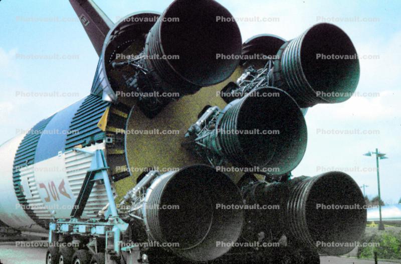 Saturn-V, Nozzle, F-1 Rocket Engines, U.S. Space & Rocket Center, Huntsville, Alabama, Museum