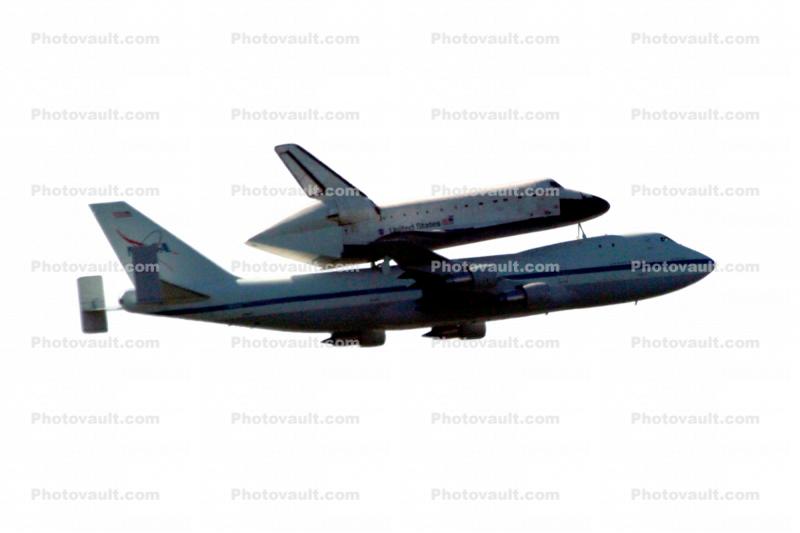 Last flight of the Space Shuttle Endeavor photo-object, object, cut-out, cutout, Shuttle Carrier Aircraft (SCA), Space Shuttle Ferry, NASA Space Shuttle Carrier, Boeing 747-100
