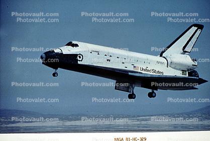 Space Shuttle, landing, Edwards Airforce Base