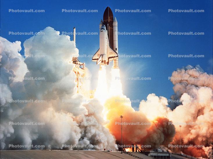 Space Shuttle, launch, lift off, Blast-Off, Taking-off, Cape Canaveral
