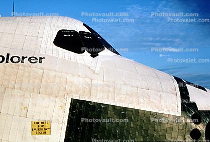 Space Shuttle Explorer, Cockpit Windows, Tile, Cape Canaveral