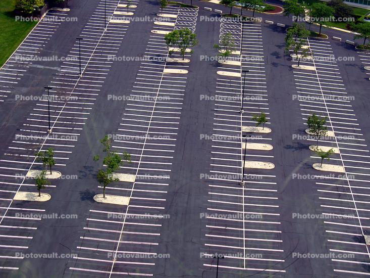 Parking Lot, empty, Schaumburg