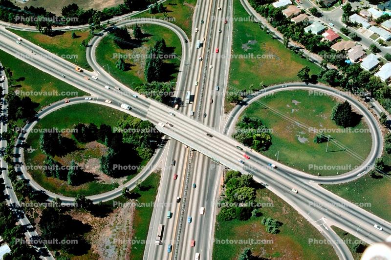 Cloverleaf Interchange, overpass, underpass, freeway, highway